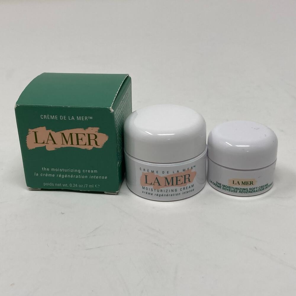 La Mer The Moisturizing Soft Cream 0.12 oz & La Mer Moisturizing Cream 0.24 oz